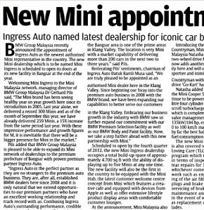 New Mini Appointment