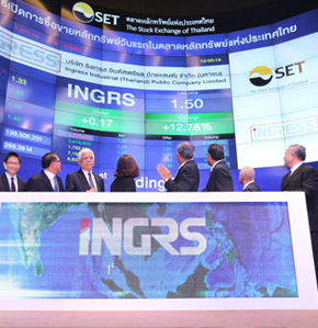 Successful listing of Ingress Industrial (Thailand) on the Stock Exchange of Thailand